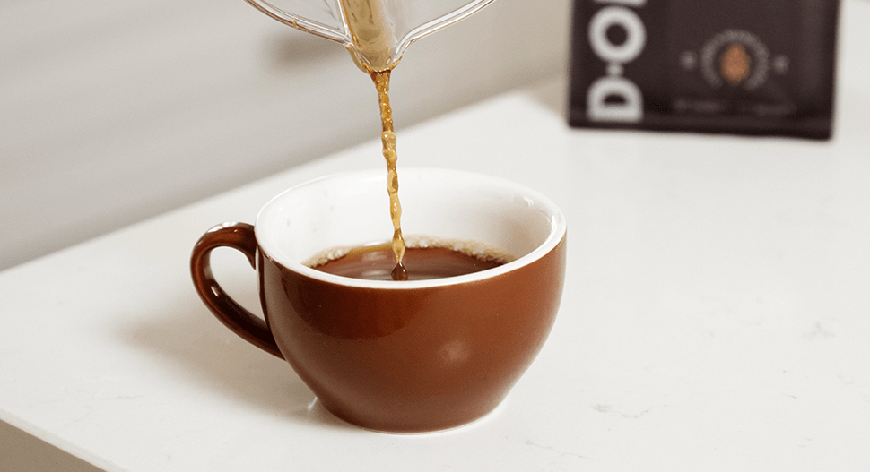 En la taza