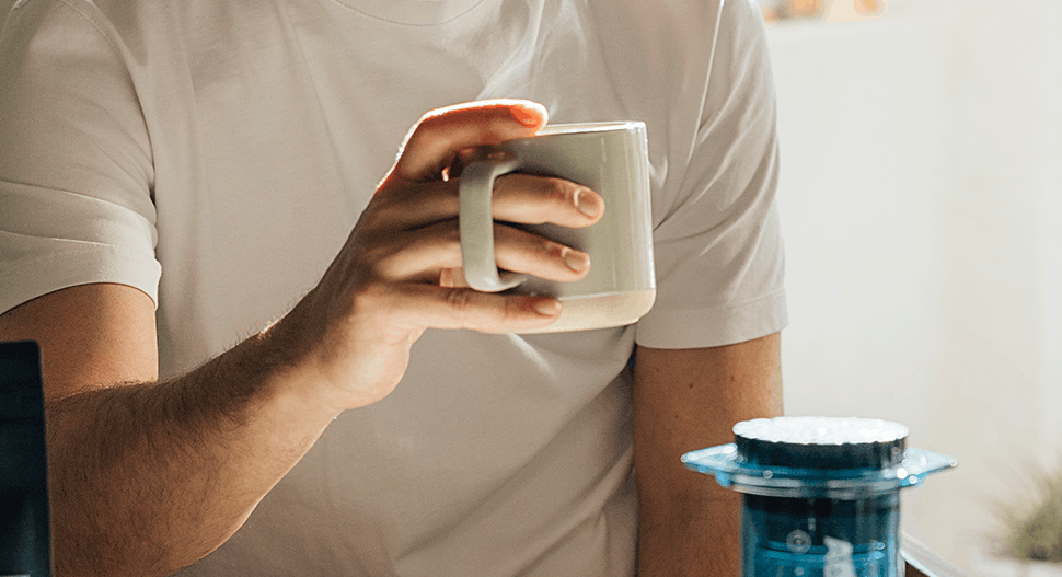 In the cup