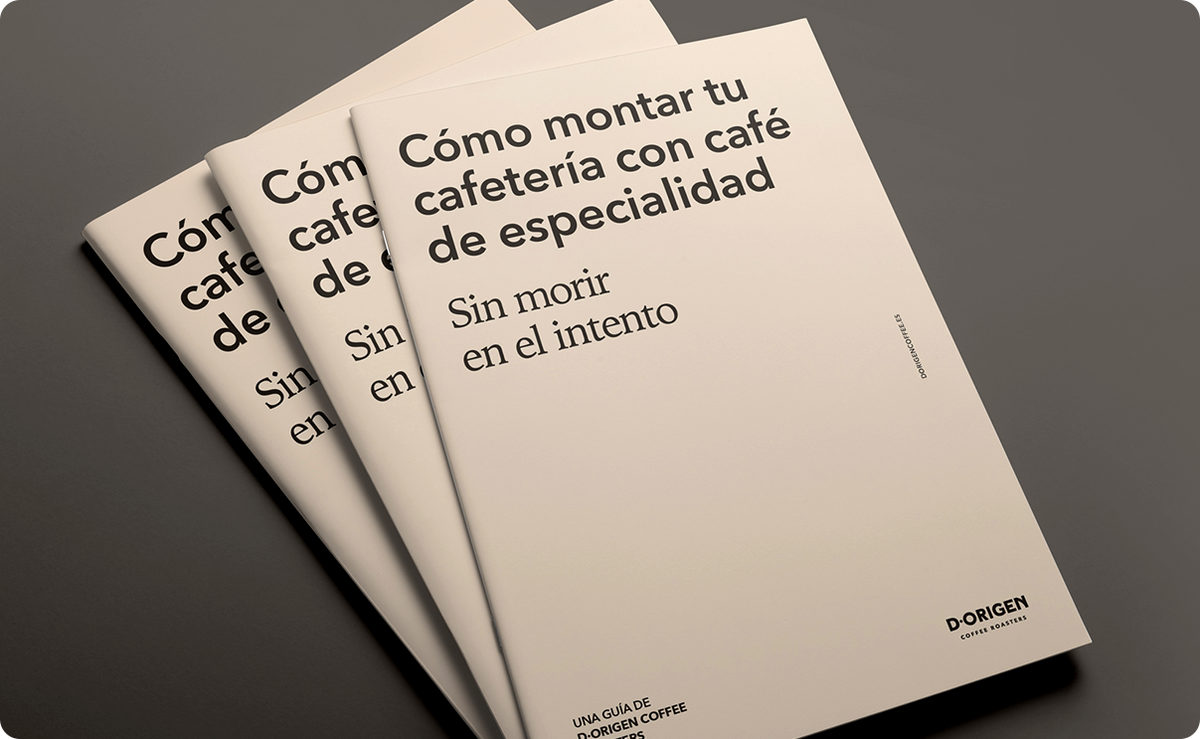 Guía Cómo montar tu cafetería con café de especialidad sin morir en el intento, de D·Origen Coffee Roasters