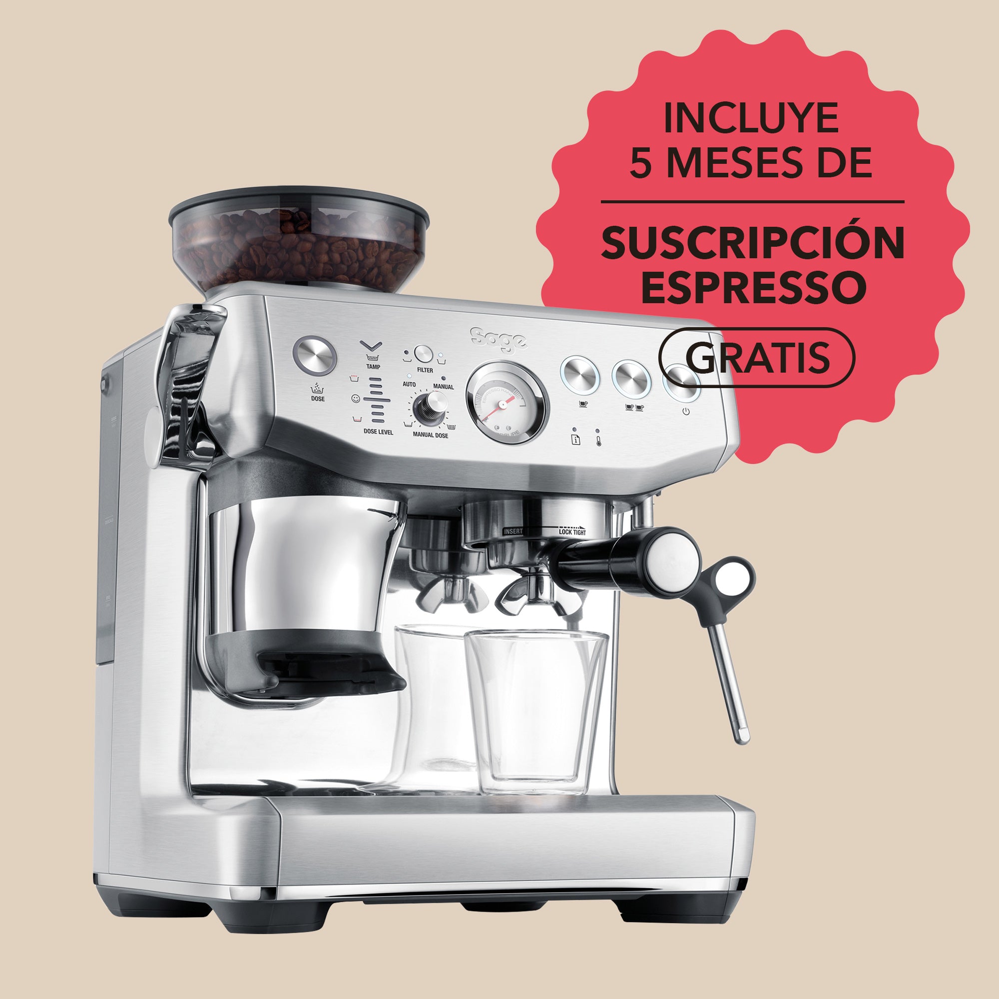 SAGE BARISTA EXPRESS™ IMPRESS + SUSCRIPCIÓN