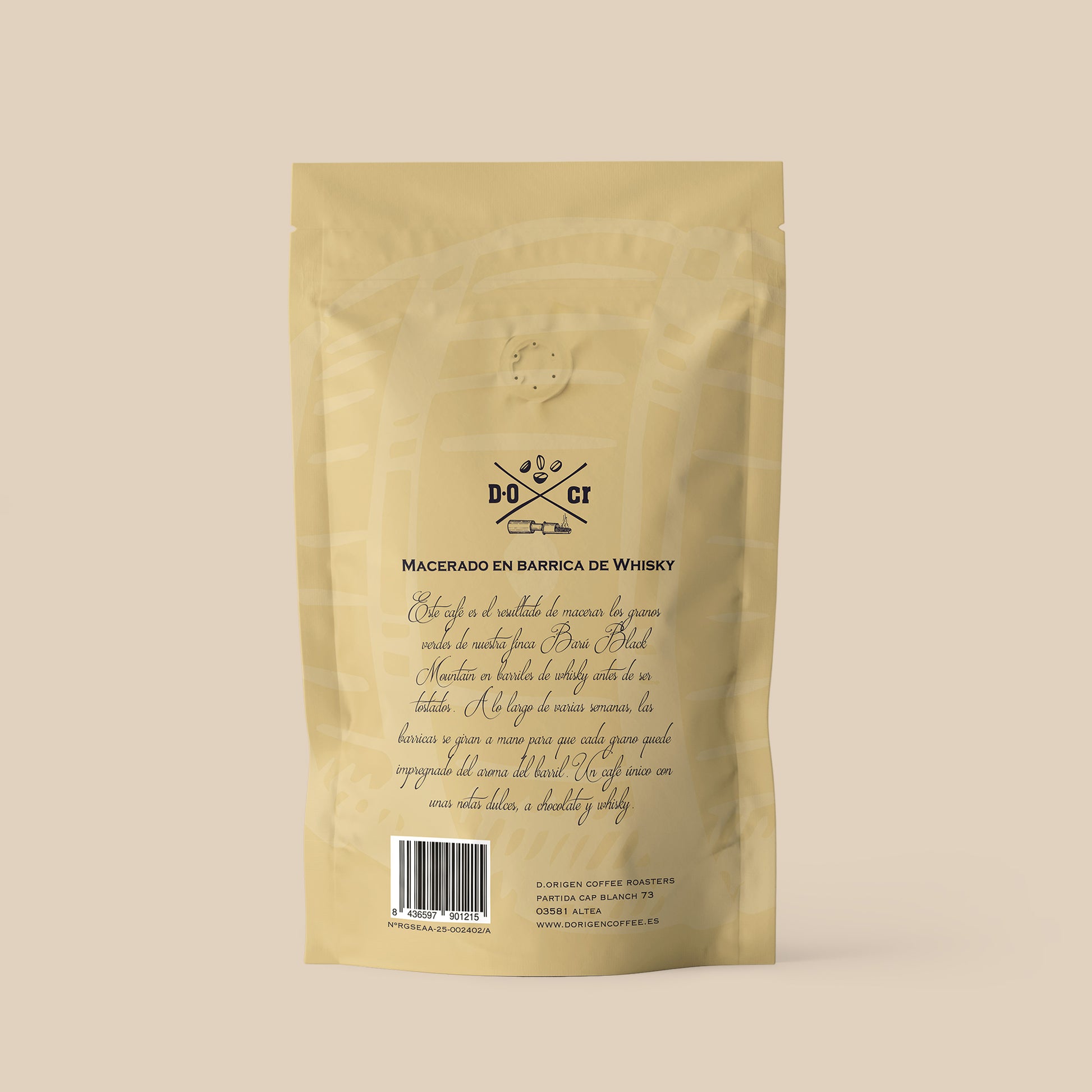 WHISKY BARREL COFFEE - D·Origen Coffee Roasters